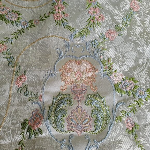 Fairycore Sugar Thrillz Silver Brocade Skirt High Waist A-Line Mini Skirt 1X - Picture 5 of 12